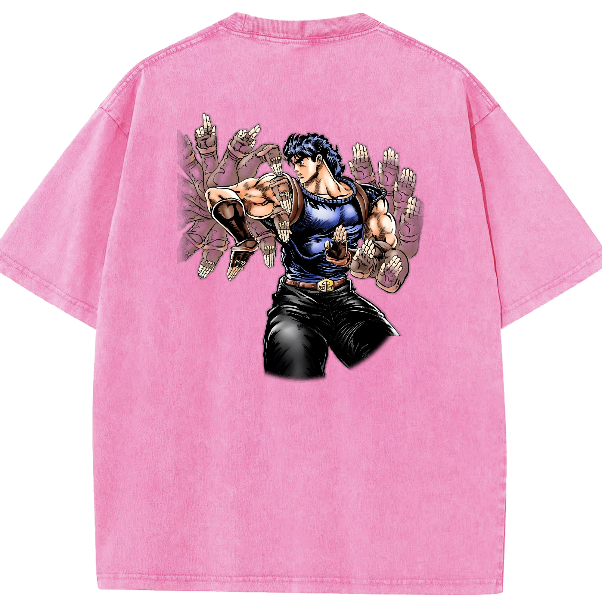 （画像用） ジョジョの奇妙な冒険 /ジョナサン?ジョースター JoJo's Bizarre Adventure Jonathan Joestar 綿100% ヴィンテージ風 半袖Tシャツ（背面プリント）